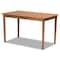 Baxton Studio Daymond Mid-Century Modern Tan Faux Leather and Walnut Brown Finished Wood 4-Piece Dining Nook Set 186-11352-11354-9305-Zoro - alternate 3